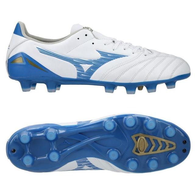 Mizuno Morelia Neo Iv Pro Fg/ag Mugen - White/laser Blue, size 42½ on Productcaster.