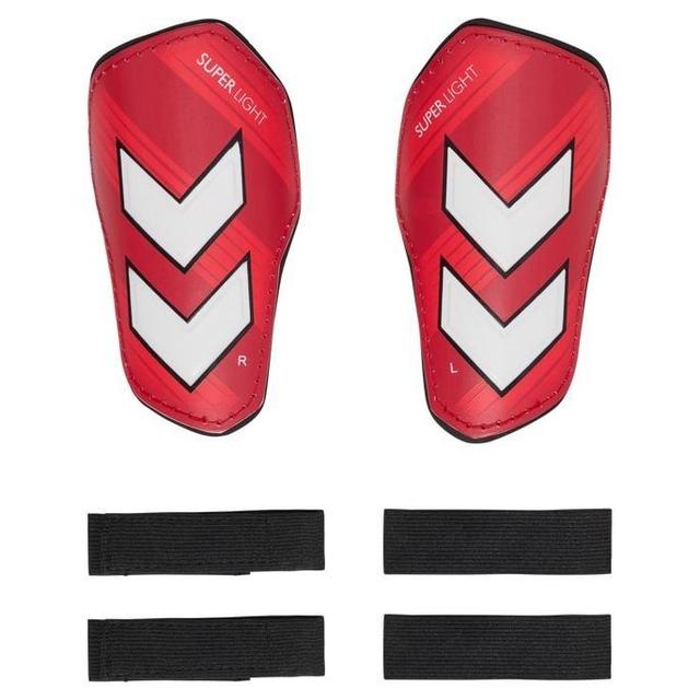 Hummel Shin Pads Super Light - Red, size Medium on Productcaster.