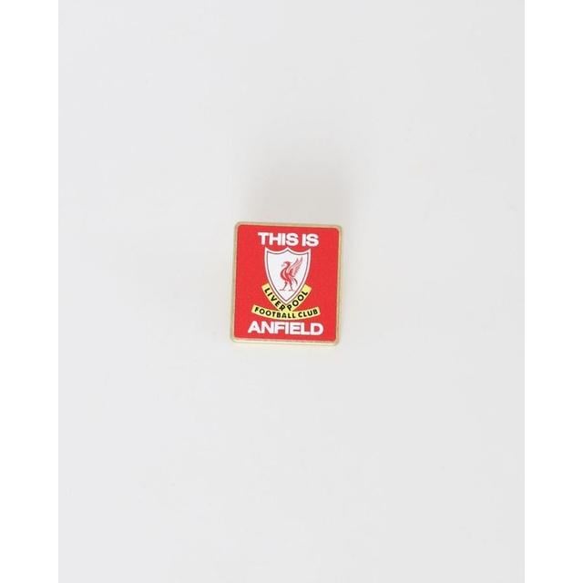 Liverpool Metal Badge This Is Anfield - Red - , size One Size on Productcaster.