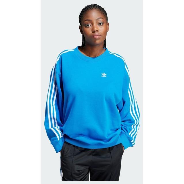 adidas Original 3-stripes Oversized Crew Sweatshirt, størrelse Small on Productcaster.