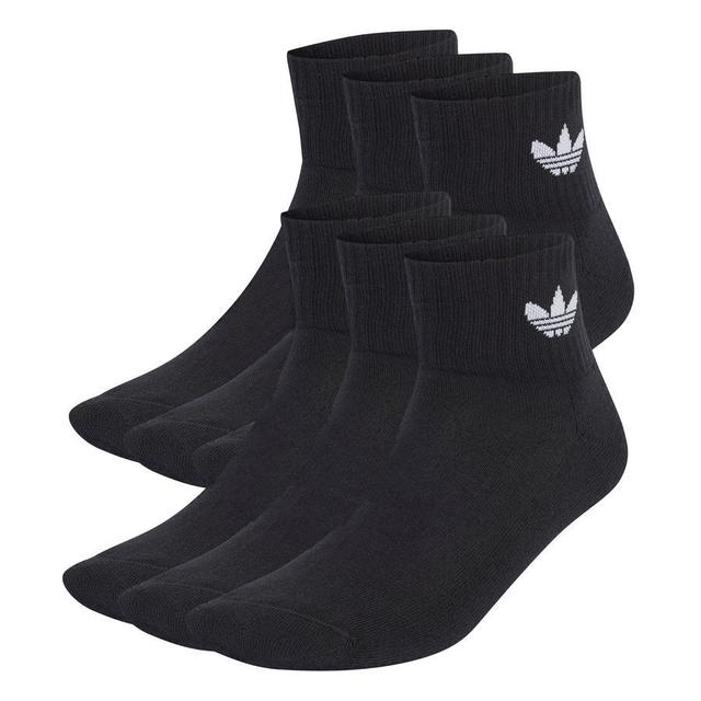 adidas Originals Socks Trefoil Cushioned Crew 6-pack - Black, size 37-39 on Productcaster.