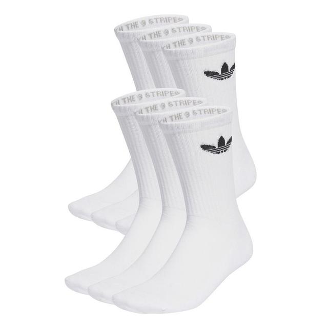 adidas Originals Socks Trefoil Cushioned Crew 6-pack - White/black, size 46-48 on Productcaster.