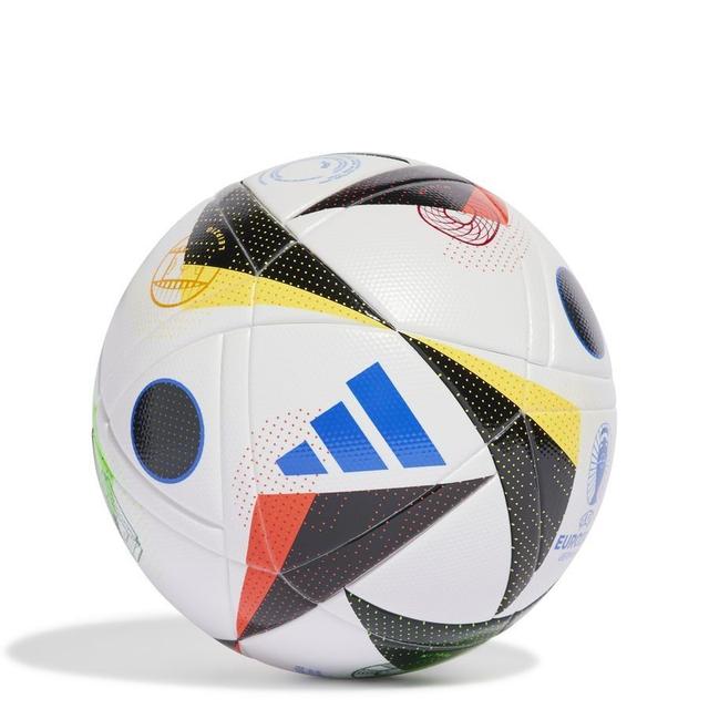 adidas Fußball FUSSBALLLIEBE League - Weiß/Schwarz/Blau, Größe Ball SZ. 4 on Productcaster.