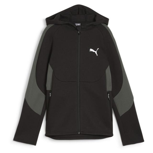 PUMA Hoodie Evostripe Full Zip - Black Kids, size Small on Productcaster.