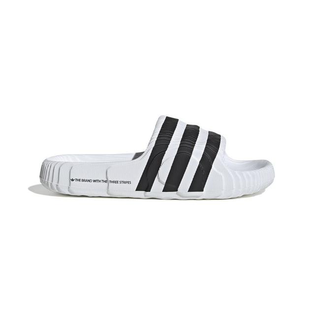 adidas Originals Slide Adilette 22 - Footwear White/core Black, size 44½ on Productcaster.