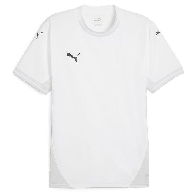 PUMA Training T-shirt Teamfinal - PUMA White/PUMA Black/feather Grey, size Large on Productcaster.