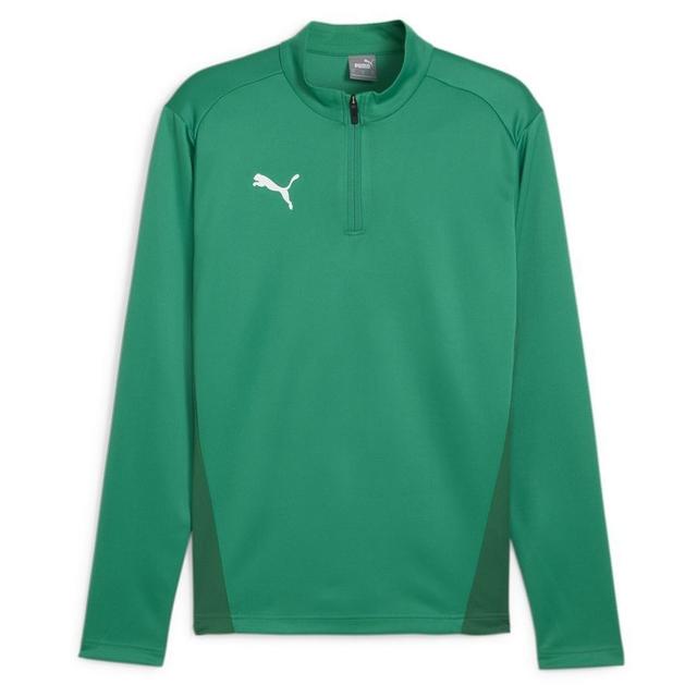 PUMA Training Shirt Teamgoal 1/4 Zip - Green/PUMA White, size X-Large on Productcaster.