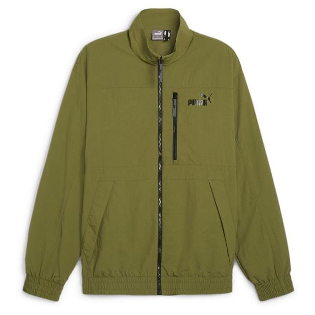 PUMA Windbreaker Style - Green/PUMA Black, size Small on Productcaster.