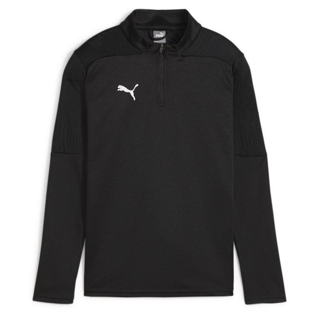 PUMA Training Jacket Teamfinal 1/4 Zip - PUMA Black/PUMA Silver Kids, size M/152 cm on Productcaster.