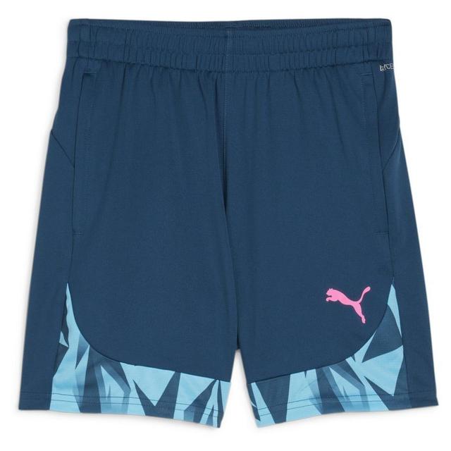 PUMA Training Shorts Individualfinal - Navy/bright Aqua/pink Kids, size L/164 cm on Productcaster.