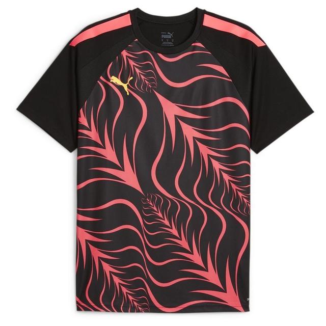 PUMA Training Shirt Individualliga Graphic - PUMA Black/sunset Glow/sun Stream, size Small on Productcaster.