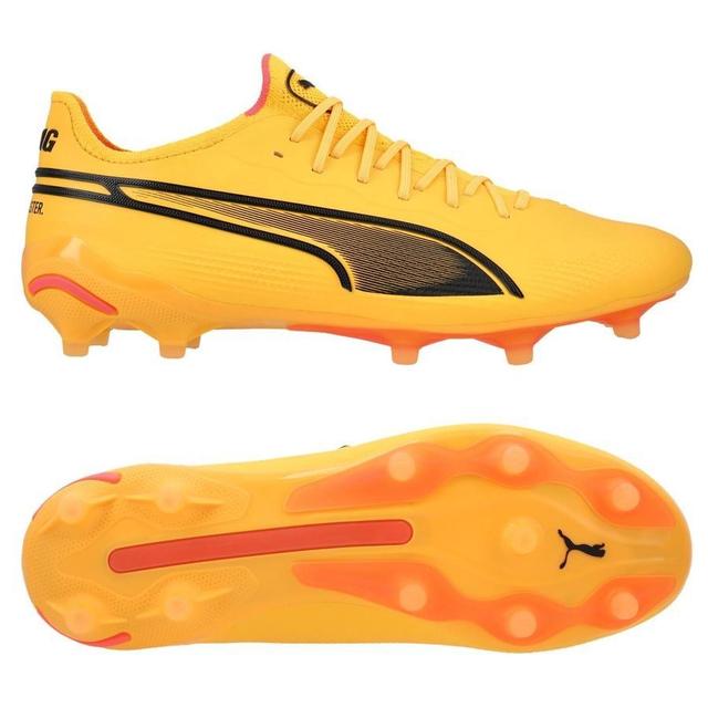 PUMA King Ultimate Fg/ag Forever Faster - Sun Stream/PUMA Black/sunset Glow Women, size 41 on Productcaster.