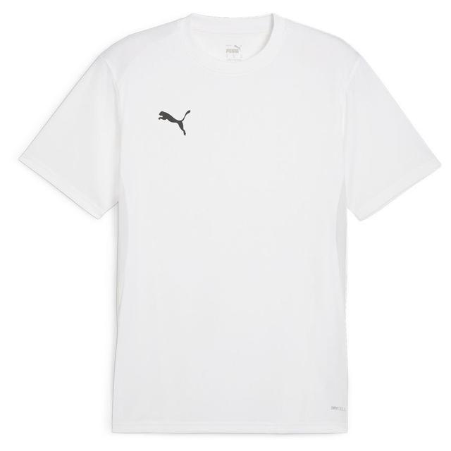 PUMA Training T-shirt Teamgoal - PUMA White/PUMA Black/feather Grey, size ['X-Small'] on Productcaster.