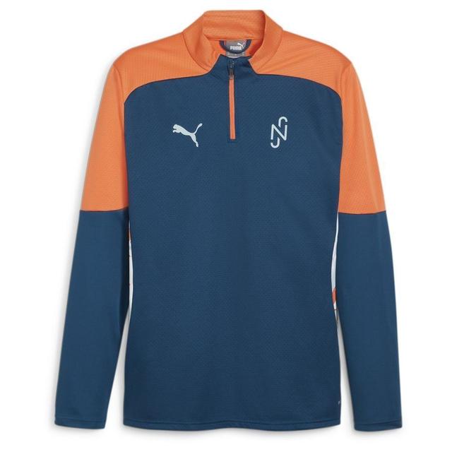 PUMA Training Shirt 1/4 Zip Njr Creativity - Ocean Tropic/hot Heat, size X-Large on Productcaster.