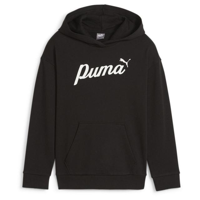 ESS+ Script Hoodie TR G PUMA Black, size ['S/140 cm'] on Productcaster.