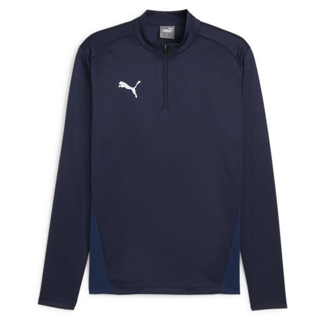 PUMA Training Shirt Teamgoal 1/4 Zip - PUMA Navy/PUMA White/persian Blue, size 3XL on Productcaster.