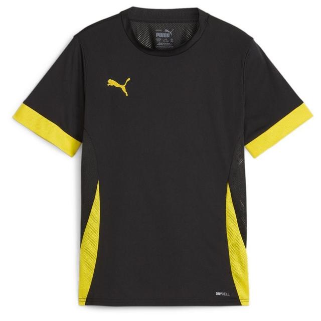 PUMA Training T-shirt Teamgoal - PUMA Black/yellow Kids, size S/140 cm on Productcaster.