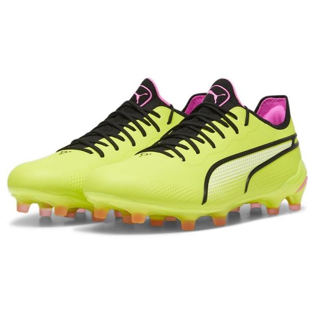 PUMA King Ultimate Fg/ag Phenomenal - Electric Lime/PUMA Black/poison Pink, size 42 on Productcaster.