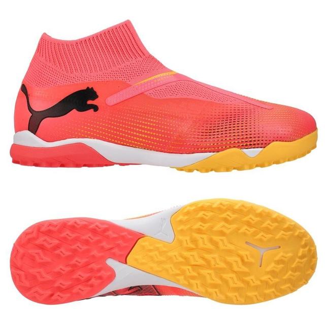 PUMA Future 7 Match + Laceless TT Forever Faster - Sunset Glow/PUMA Black/Sun Stream, size 44 on Productcaster.