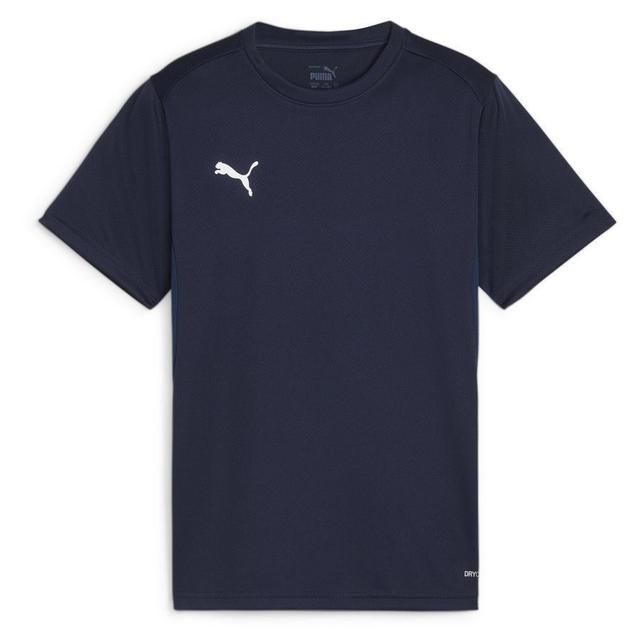 PUMA Training T-Shirt teamGOAL - Navy/Weiß Kinder, Größe XS/128 cm on Productcaster.