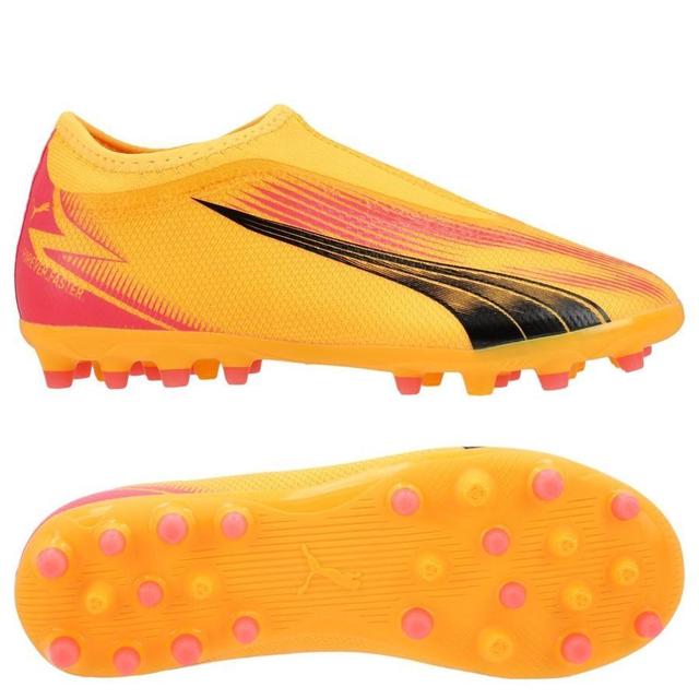 PUMA Ultra Match Laceless Mg Forever Faster - Sun Stream/PUMA Black/sunset Glow Kids, size 37½ on Productcaster.