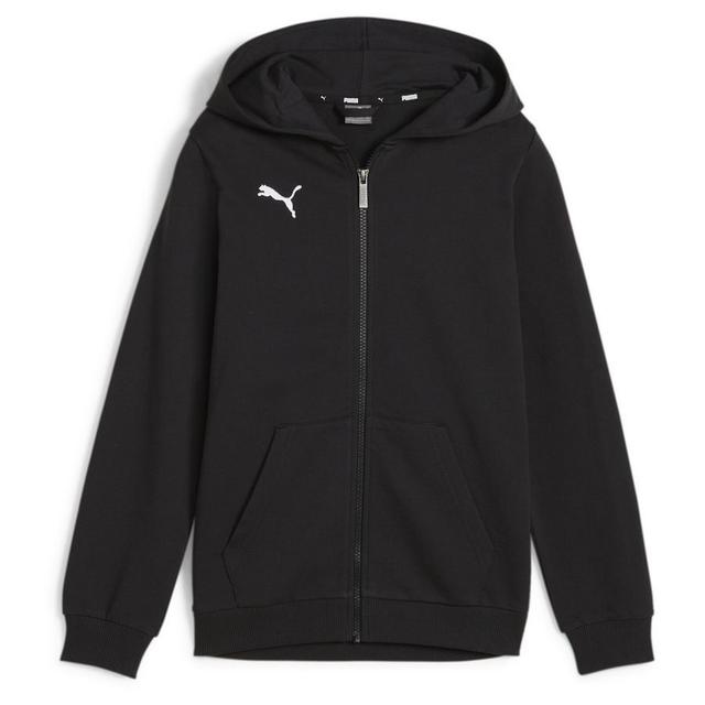 PUMA Hoodie Teamgoal Casuals Full Zip - PUMA Black/PUMA White Kids, size M/152 cm on Productcaster.