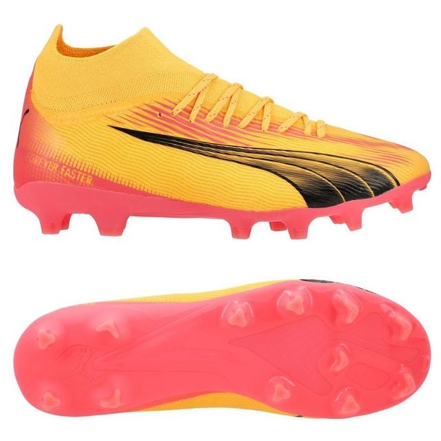 PUMA Ultra Pro Fg/ag Forever Faster - Sun Stream/PUMA Black/sunset Glow Kids, size ['29 on Productcaster.