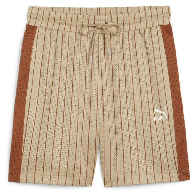 T7 For The Fanbase Mesh Shorts 7 Prairie Tan-aop - , size Large on Productcaster.