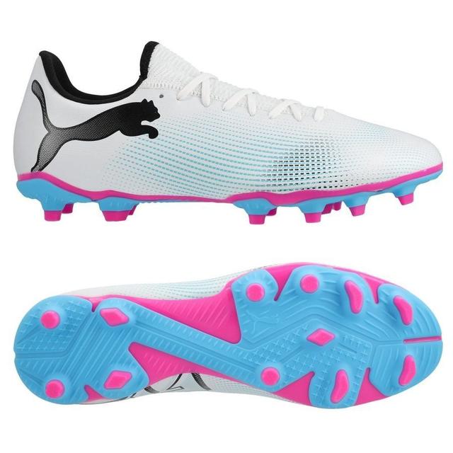 PUMA Future 7 Play Fg/ag Phenomenal - White/black/poison Pink, size 44½ on Productcaster.