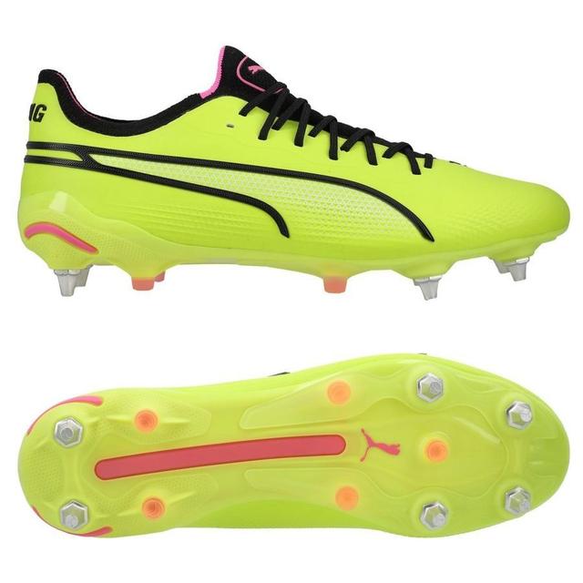 PUMA King Ultimate Sg Phenomenal - Electric Lime/PUMA Black/poison Pink - Soft Ground (Sg), size 43 on Productcaster.