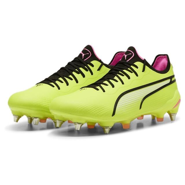 PUMA King Ultimate Sg Phenomenal - Electric Lime/PUMA Black/poison Pink, size 44 on Productcaster.