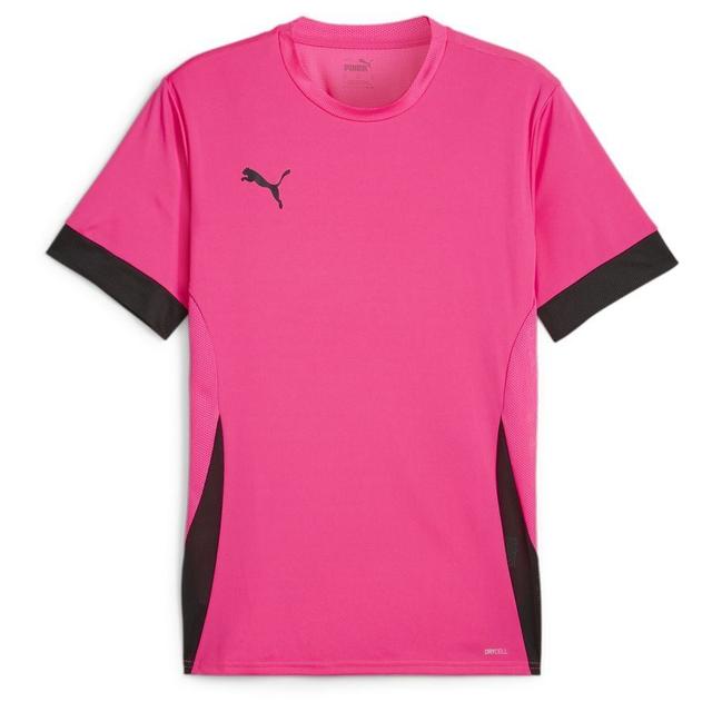 PUMA Training T-shirt Teamgoal - Pink/PUMA Black, size X-Large on Productcaster.