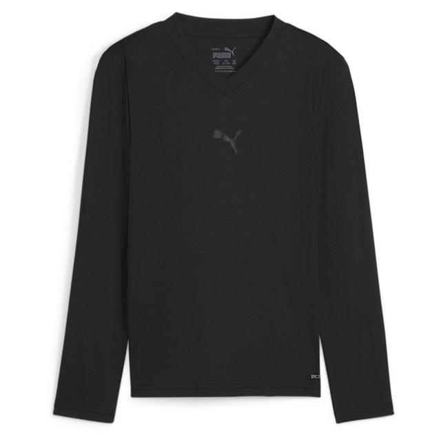 Teamgoal Baselayer Tee Ls Jr. PUMA Black-flat Dark Gray, size ['M/152 cm'] on Productcaster.