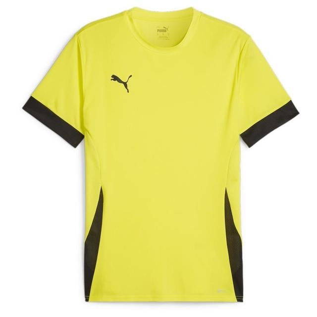 PUMA Training T-shirt Teamgoal - Fluo Yellow/PUMA Black, size XX-Large on Productcaster.