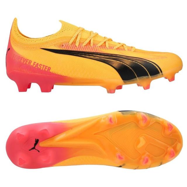 PUMA Ultra Ultimate Fg/ag Forever Faster - Sun Stream/PUMA Black/sunset Glow, size 36 on Productcaster.