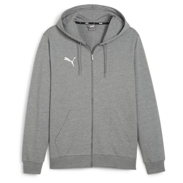 PUMA Hoodie Teamgoal Casuals Full Zip - Medium Grey Heather/PUMA White, size X-Large on Productcaster.