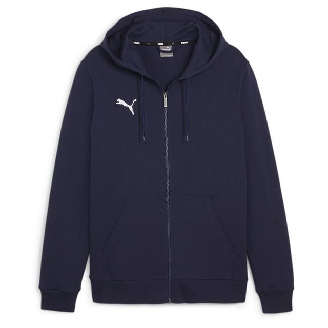 PUMA Hættetrøje teamGOAL Casuals Full Zip - Navy/Hvid, størrelse 3XL on Productcaster.