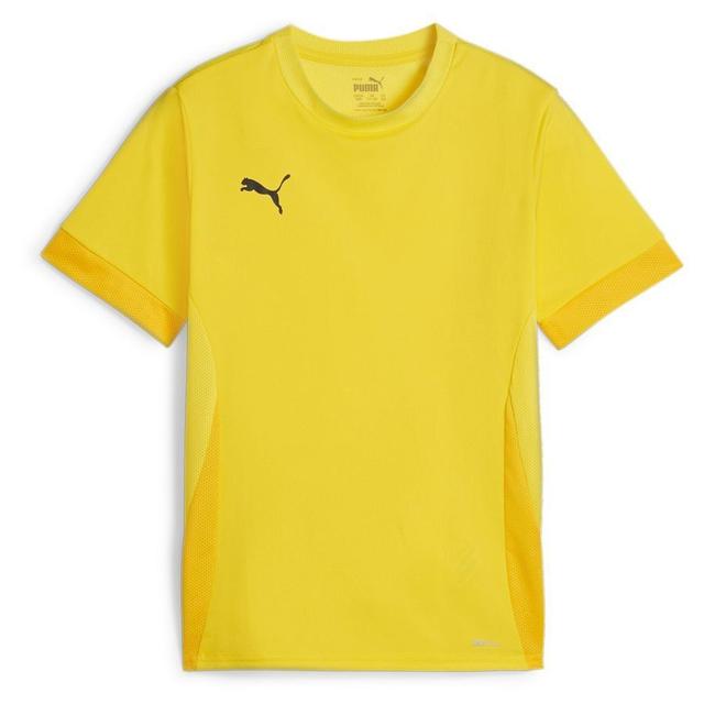 PUMA Training T-shirt Teamgoal - Yellow/PUMA Black Kids, size 116 cm on Productcaster.