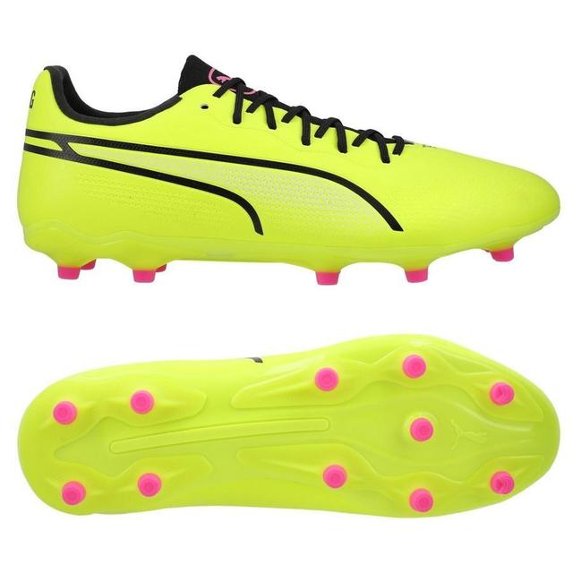 PUMA King Pro Fg/ag Phenomenal - Electric Lime/PUMA Black/poison Pink, size 36 on Productcaster.