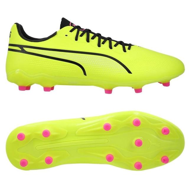 PUMA King Pro Fg/ag Phenomenal - Electric Lime/PUMA Black/poison Pink Women, size 38 on Productcaster.