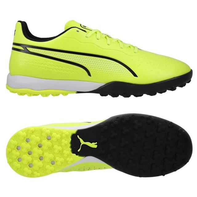 PUMA King Match Tt Phenomenal - Electric Lime/PUMA Black - Turf (Tf), size 46 on Productcaster.