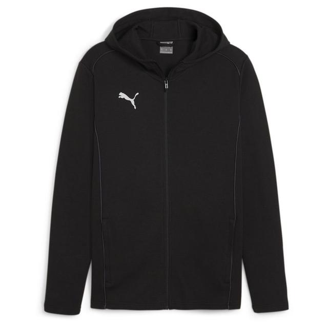 PUMA Hoodie Teamfinal Casuals Full Zip - PUMA Black/PUMA Silver, size Large on Productcaster.