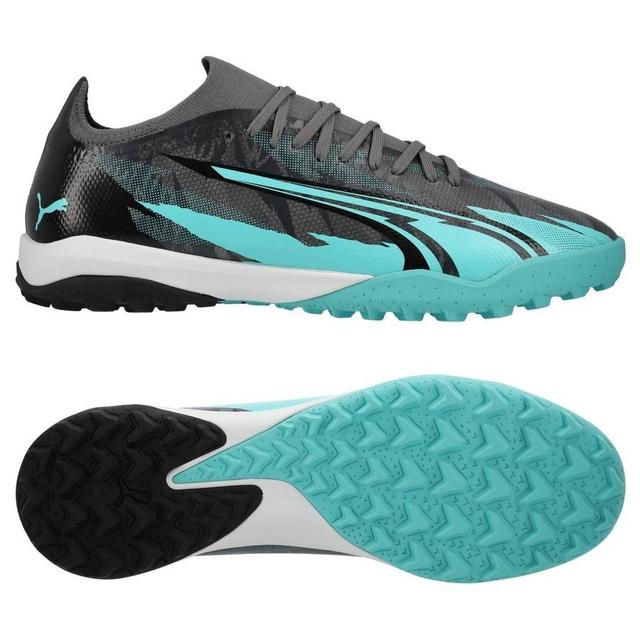 PUMA Ultra Match Tt Rush - Strong Gray/PUMA White/elektro Aqua Limited Edition - Turf (Tf), size 46 on Productcaster.