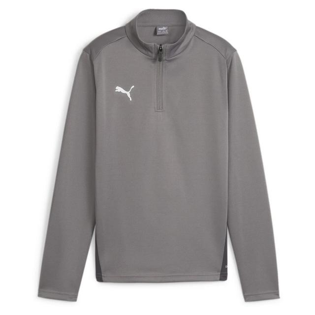 PUMA Training Shirt Teamgoal 1/4 Zip - Iron Grey/PUMA White Kids, size 116 cm on Productcaster.