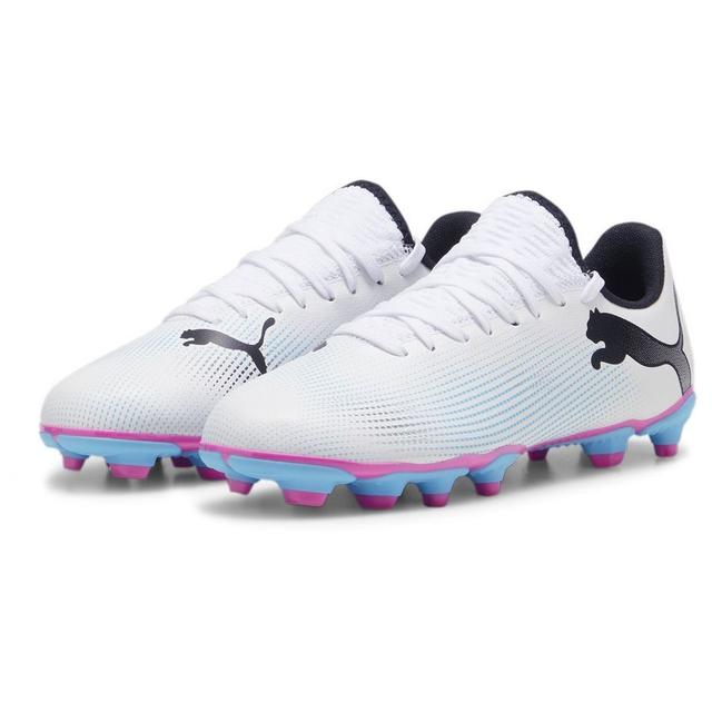 PUMA Future 7 Play Fg/ag Phenomenal - PUMA White/PUMA Black/poison Pink Kids, size 37½ on Productcaster.