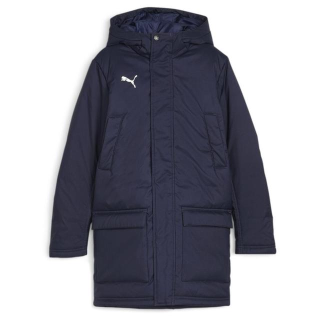 Teamfinal Winter Jacket Jr PUMA Navy-PUMA Silver, size ['XS/128 cm'] on Productcaster.