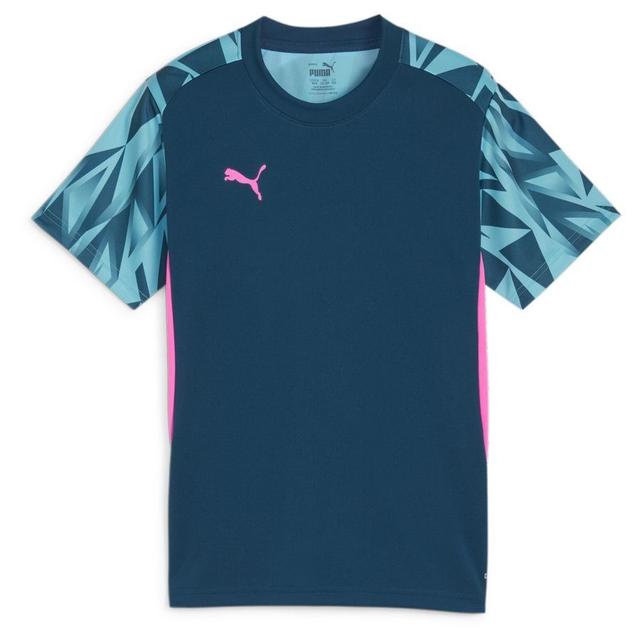 PUMA Training T-shirt Individualfinal - Navy/bright Aqua/pink Kinder, Größe XL/176 cm on Productcaster.