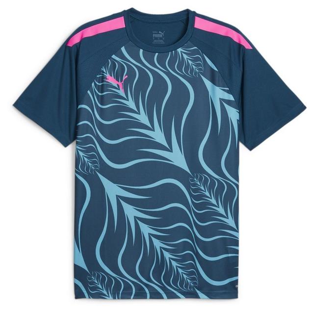 PUMA Training Shirt Individualliga Graphic - Navy/bright Aqua/poison Pink, size XX-Large on Productcaster.