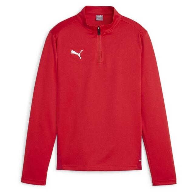 PUMA Training Shirt Teamgoal 1/4 Zip - PUMA Red/PUMA White Kids, size L/164 cm on Productcaster.