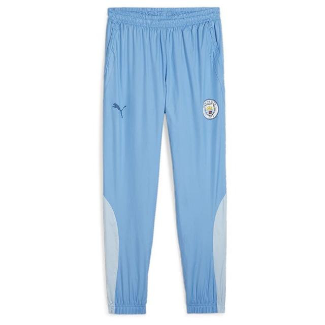 Manchester City Trainingsbroek Pre Match Woven - Blauw/silver Sky - PUMA, maat Large on Productcaster.